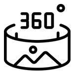 360-degree view Icon